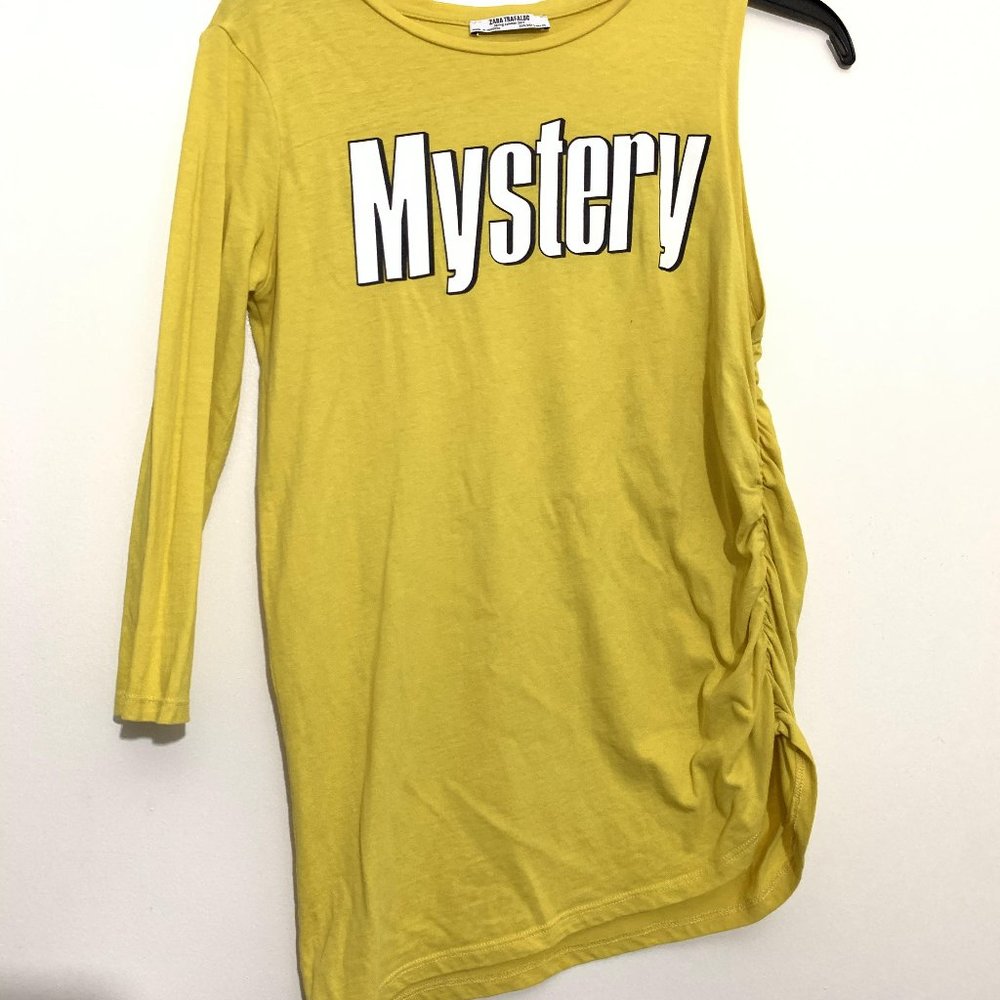 zara creative lime t-shirt size Small